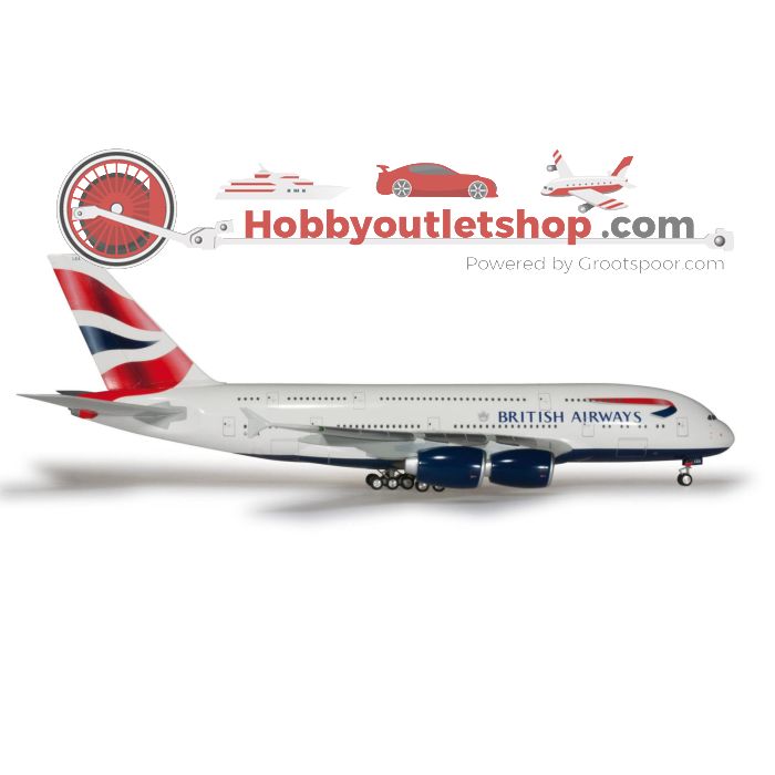 Schaal 1:200 Herpa 556040 British Airways Airbus A380 #5162