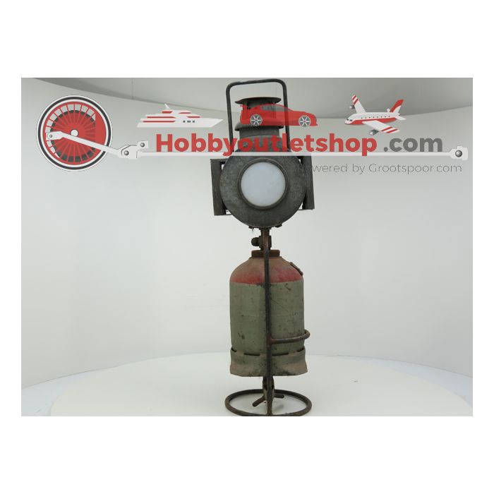 DB Flugelsignal Lampe mit Halerung und Gas Flasche NR1