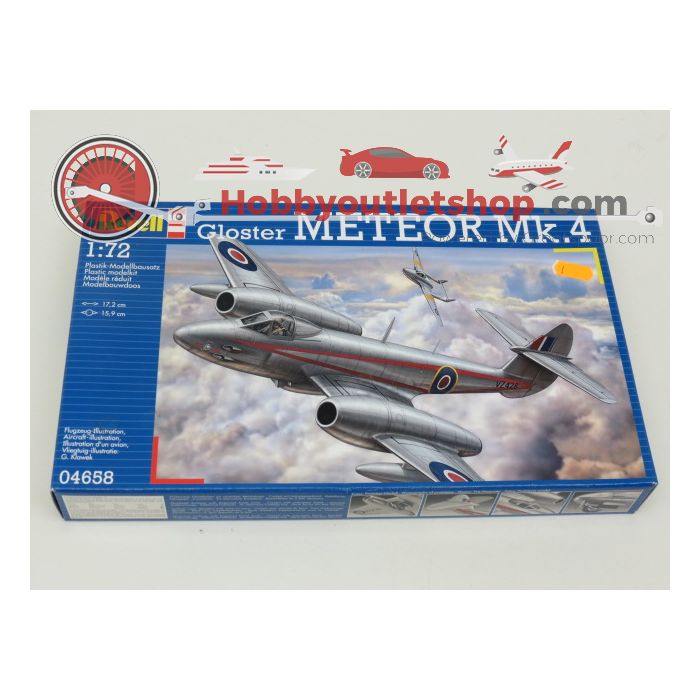 Schaal 1:72 Set 2St. MPM 72548 & Revell 4658 Gloster Meteor #98