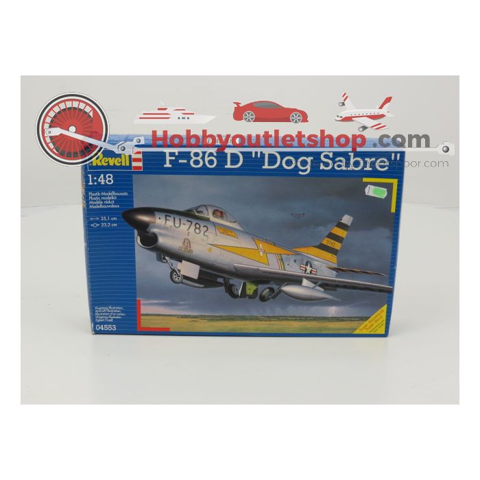 Schaal 1:48 REVELL Set of 3 ME 262A-1A Nightfighter, F-86D ''Dog Sabre'', Focke Wulf FW 190 G-8 A-8/R8 Art. Nrs. 04509 / 04533 / 04536 #145