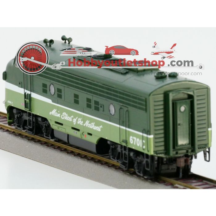 Schaal H0 Athearn 6701C G3001 Northern Pacific F-9A Passenger digitaal #997