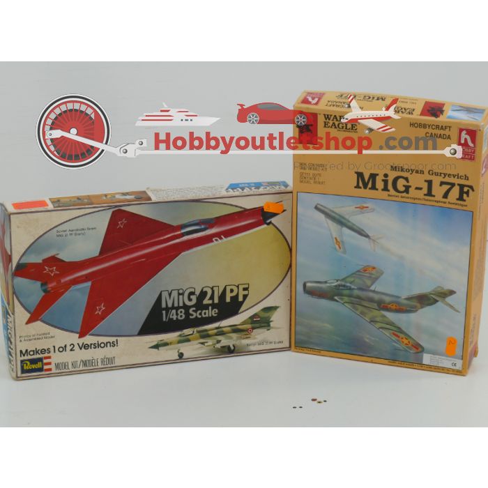 Schaal 1:48 Hobbycraft 1593 Revell H-237 MiG-17F + MiG 21 PF #174