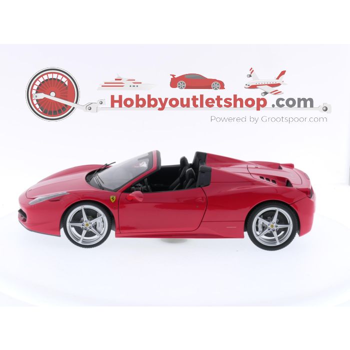 Schaal 1:18 Hot Wheels X5527 Ferrari 458 Spider #3415