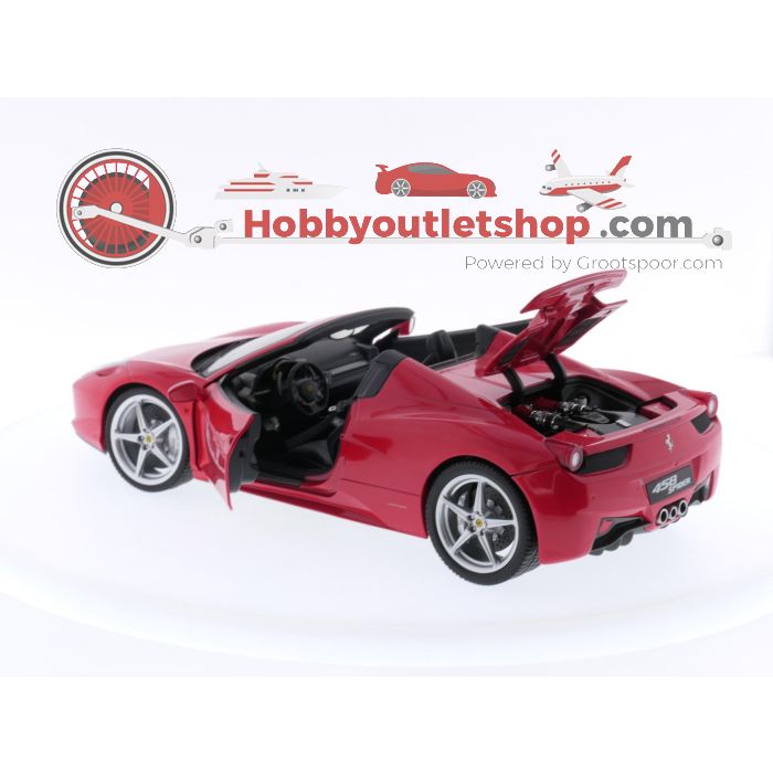 Schaal 1:18 Hot Wheels X5527 Ferrari 458 Spider #3415
