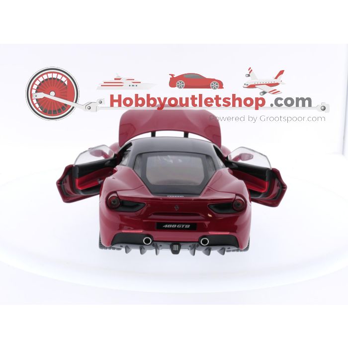 Schaal 1:18 Bburago BU16905R-B Signature Ferrari 488 GTB Coupé 2015 #3416