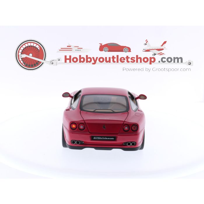 Schaal 1:18 Hot Wheels 54937 Ferrari 575 MM Red Coupe #3417