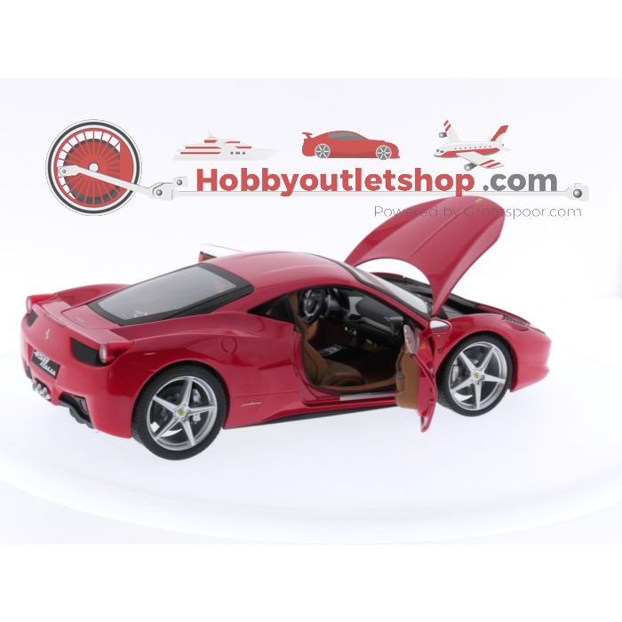 Schaal 1:18 Hot Wheels P9893 Ferrari 458 Italia 8C 2009 #3424