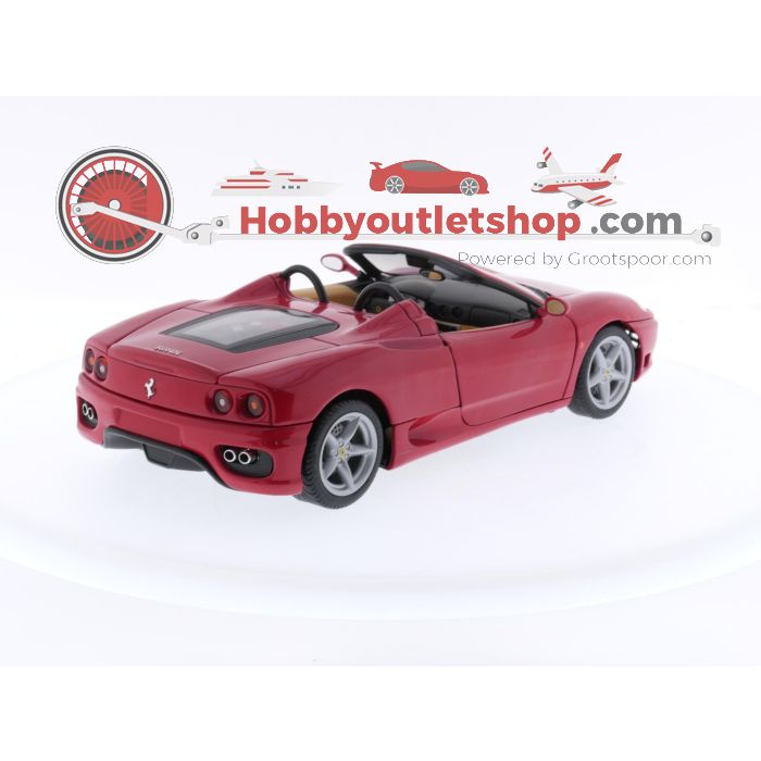Schaal 1:18 Hot Wheels 27774 Ferrari F360 Spider #3423