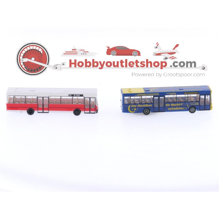 Schaal N Minitrix 65402 en 65403 set van 2 bussen #3465