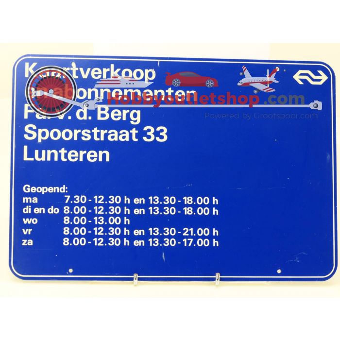 NS Kaartverkoop en abonnementen Fa. v. d. Berg Spoorstraat 33 Lunteren