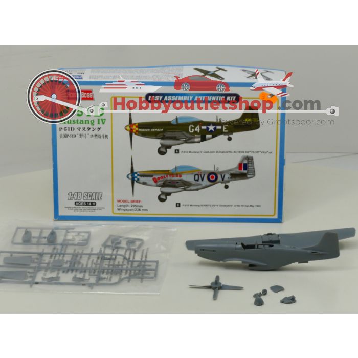 Schaal 1:48 Monogram 6081 HobbyBoss 85802 Focke Wulf & Mustang P-51 #200
