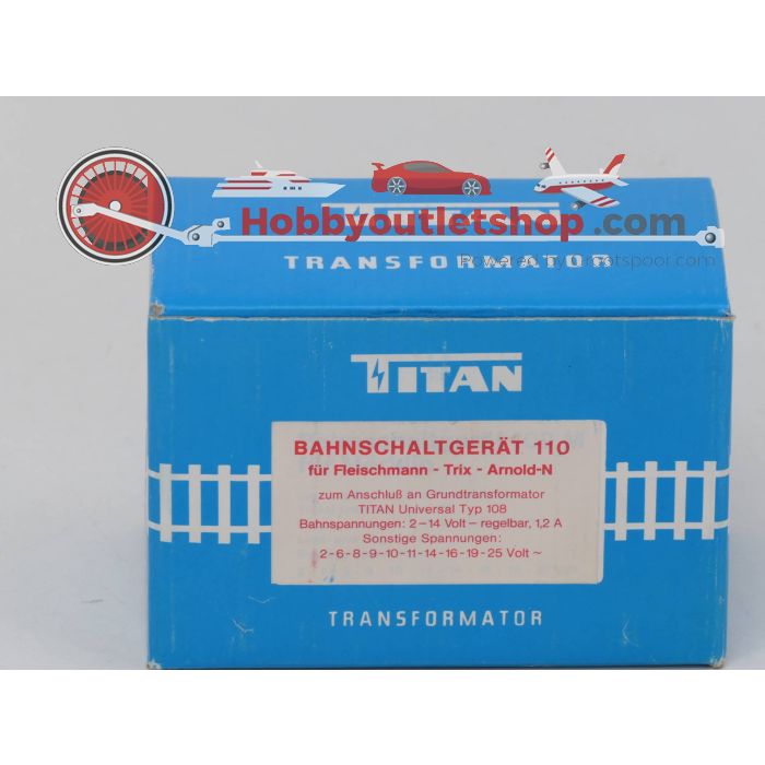 Titan Set 108 & 110 Universal Transformator & Bahnschaltgerät für Fleischmann, Trix, Arnold, LGB