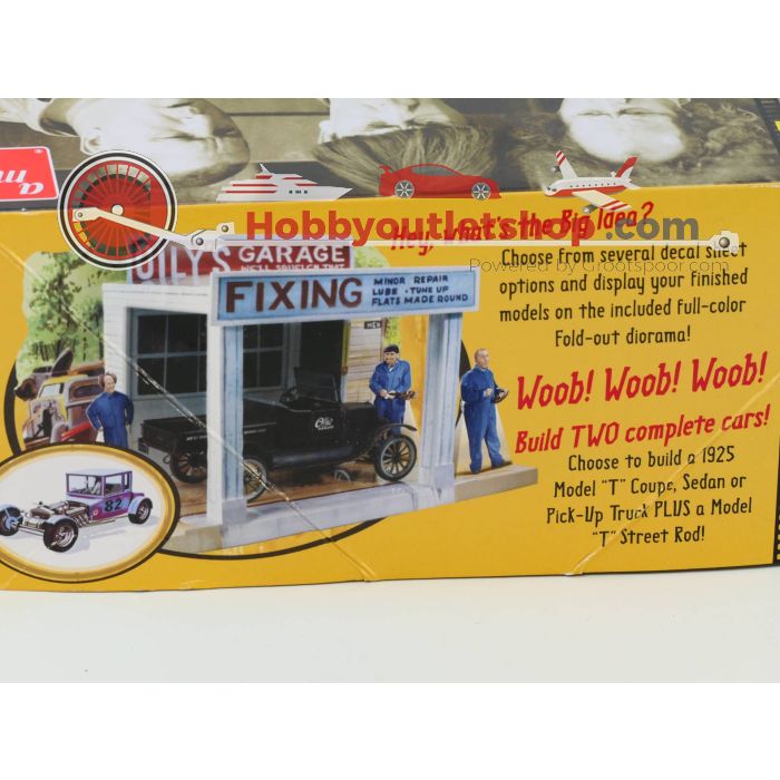 AMT 1012/12 The Three Stooges Model T Ford Oily's Garage 1:25