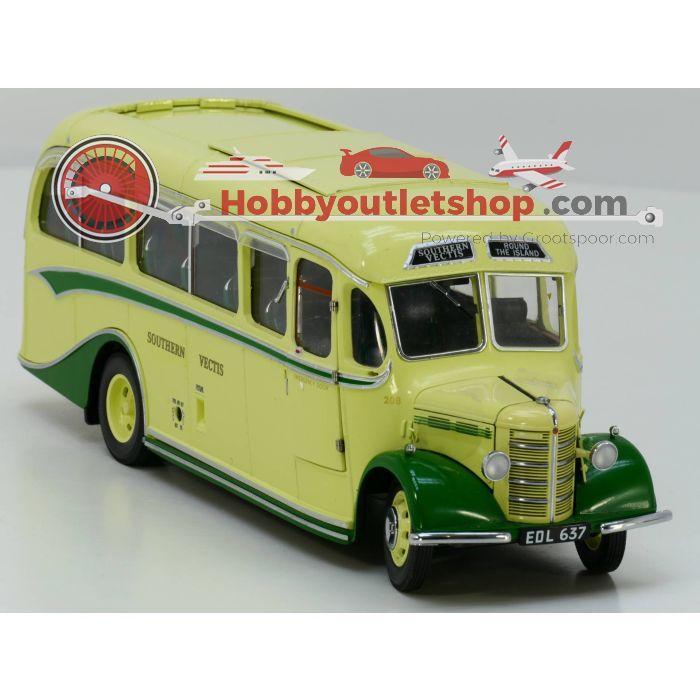 Sun Star 5002 Bedford OB Dupla Vista Coach 1947 EDL 637 Southern Vectis Omnibus Company Ltd 1:24