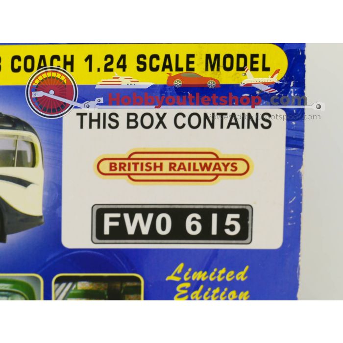 Original Classics 1:24 Bedford Duple OB Coach Edition Britisch Railways FWO 615