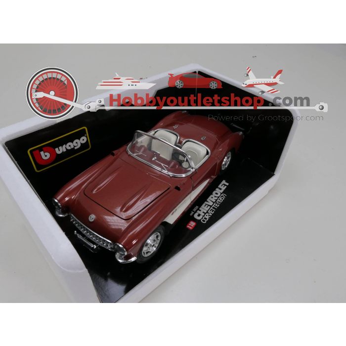Schaal 1:18 Bburago 3024 Chevrolet corvette 1957 #3164