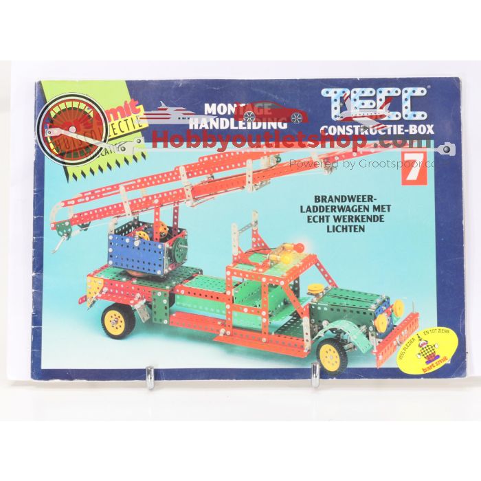 Tecc Constructie-box 7 Brandweer-Ladderwagen met echt werkende lichten Bart Smit huiscollectie #3381