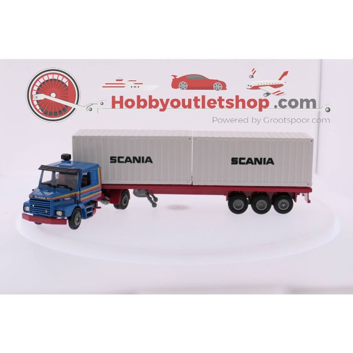 Schaal 1:50 Tekno Scania 142M containerwagen #2813