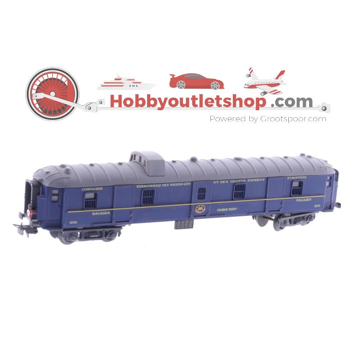 Schaal H0 Pocher 222 goederenwagen CIWL blauw 1290 #3749