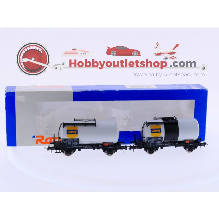 Schaal H0 Roco 44192 - 2 Ketelwagons Convoy NS #2396