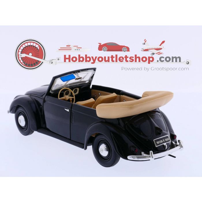 Schaal 1:18 Maisto Volkswagen Beetle Cabriolet 1951 #2414