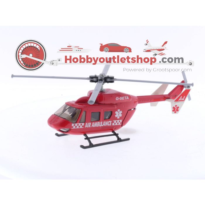 Schaal 1:55 Siku 2539 Rode Air Ambulance Helikopter #5092