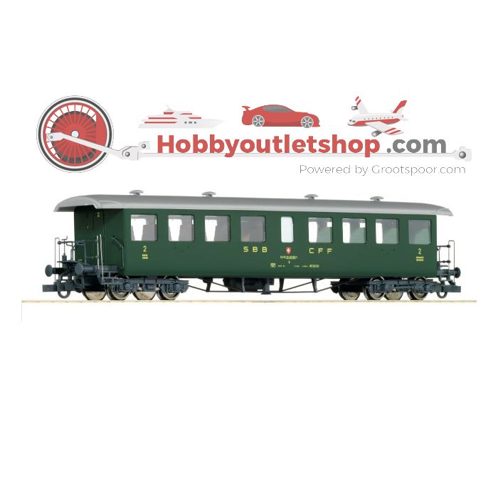 Schaal H0 Roco 44731 - 2nd class Seetalbahn passenger coach, SBB #552