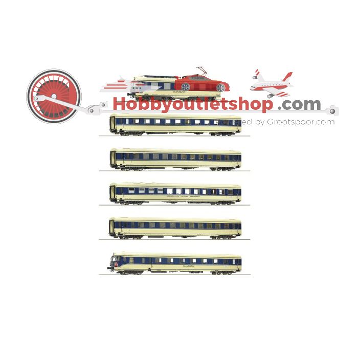 Schaal H0 Roco 73057 - 6-teiliger Elektrotriebzug 4010.04 „Transalpin“, ÖBB #424