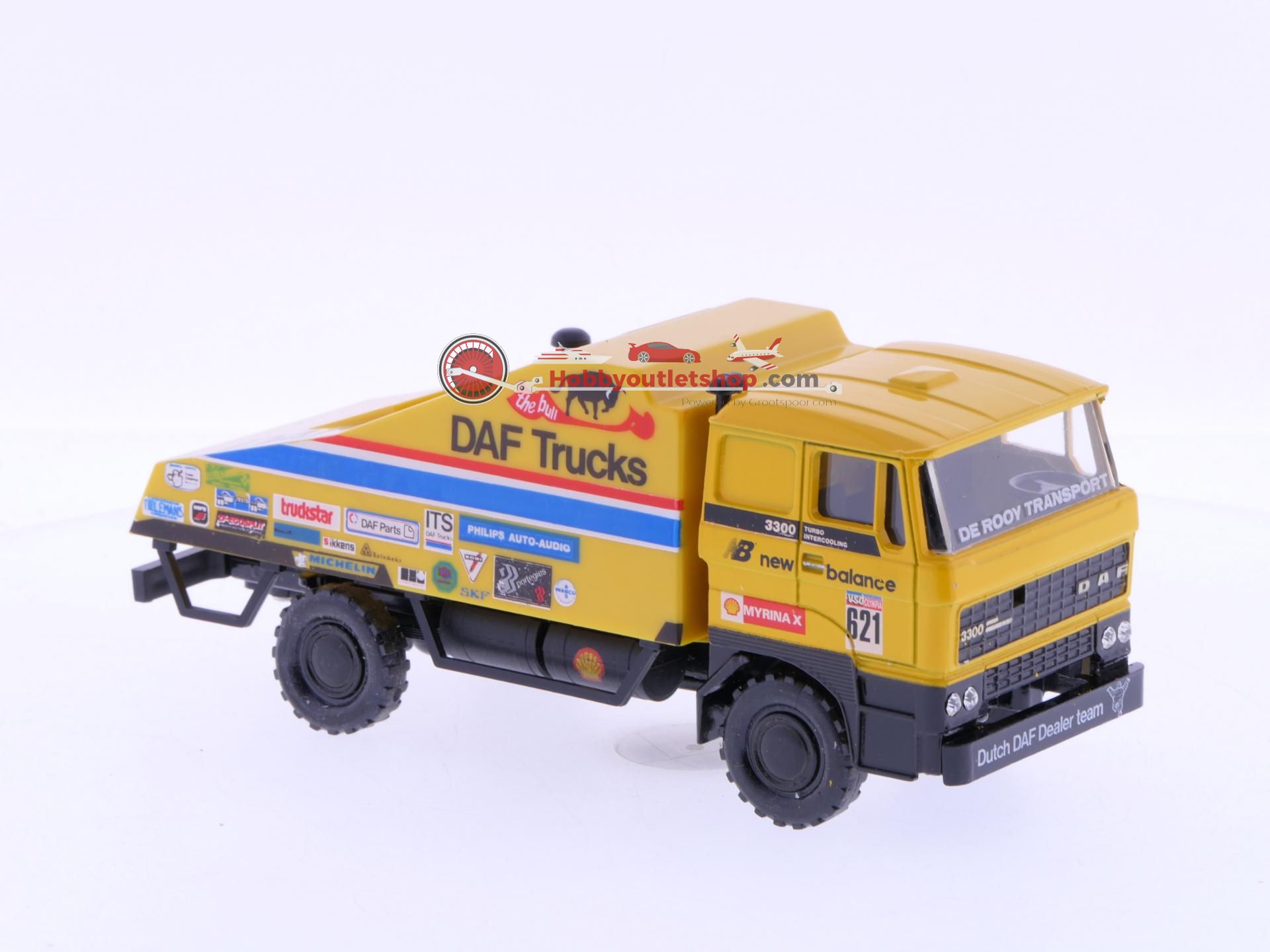 Camion Lion Car SB - DAF 3300 Turbo Semi-remorque Orange - 1/50
