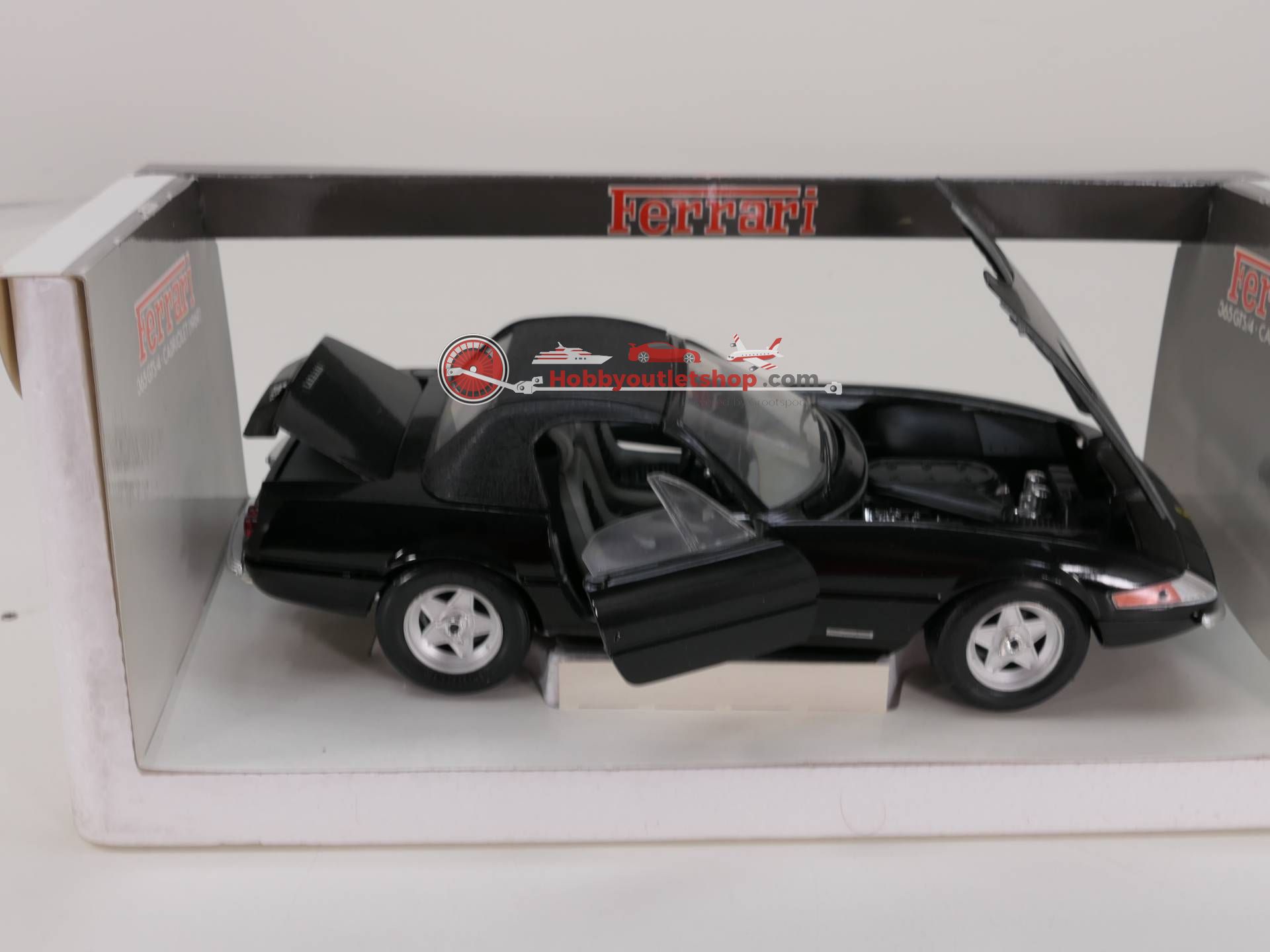 【TECHNO GIODI】フェラーリ デイトナ 365GTS/4 CABRIOLET1969 1/18スケール ミニカー モデルカー ダイキャストメタル ブラック Y0931 TECHNO GIODI】フェラーリ デイトナ 365GTS/4 CABRIOLET1969 1/18