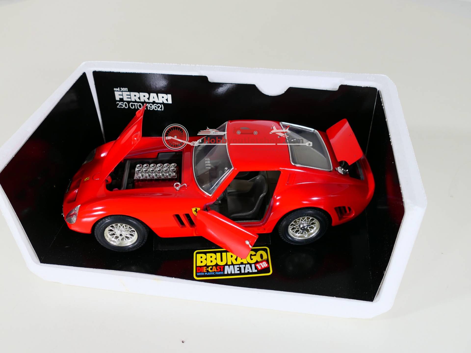 Bburago 1:18 - Model car -Ferrari GTO 250 le mans 1962 - Ferrari GTO ref. 3011 - Catawiki