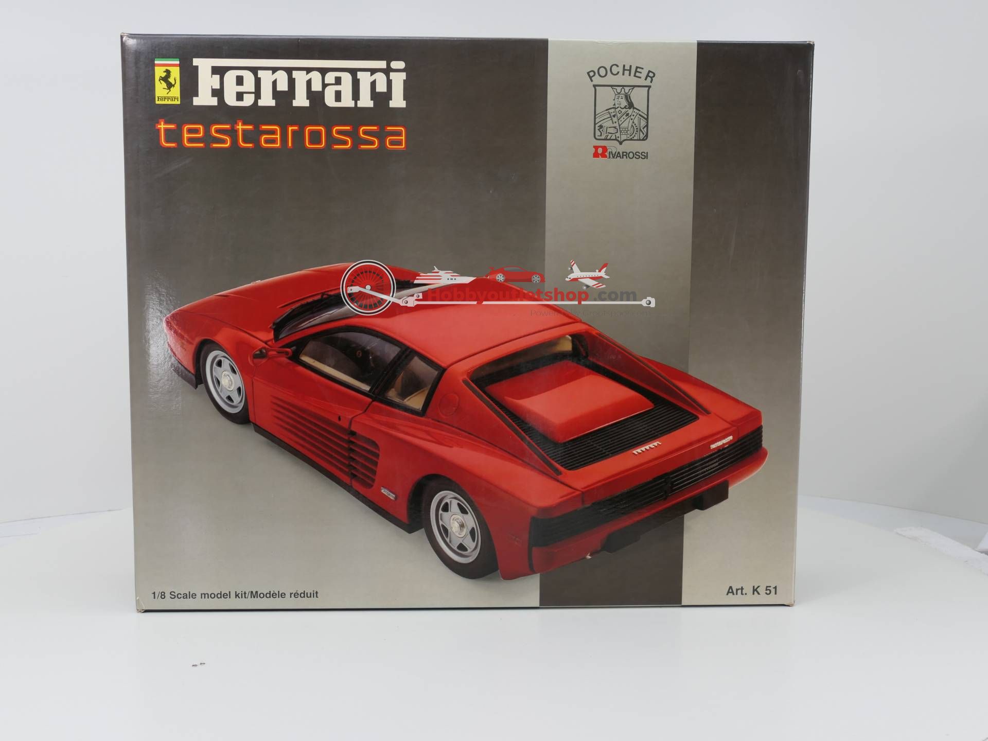 PIECE A3 FERRARI TESTAROSSA POCHER 1/8 scale K51 K52 K53 K54 K59 K61