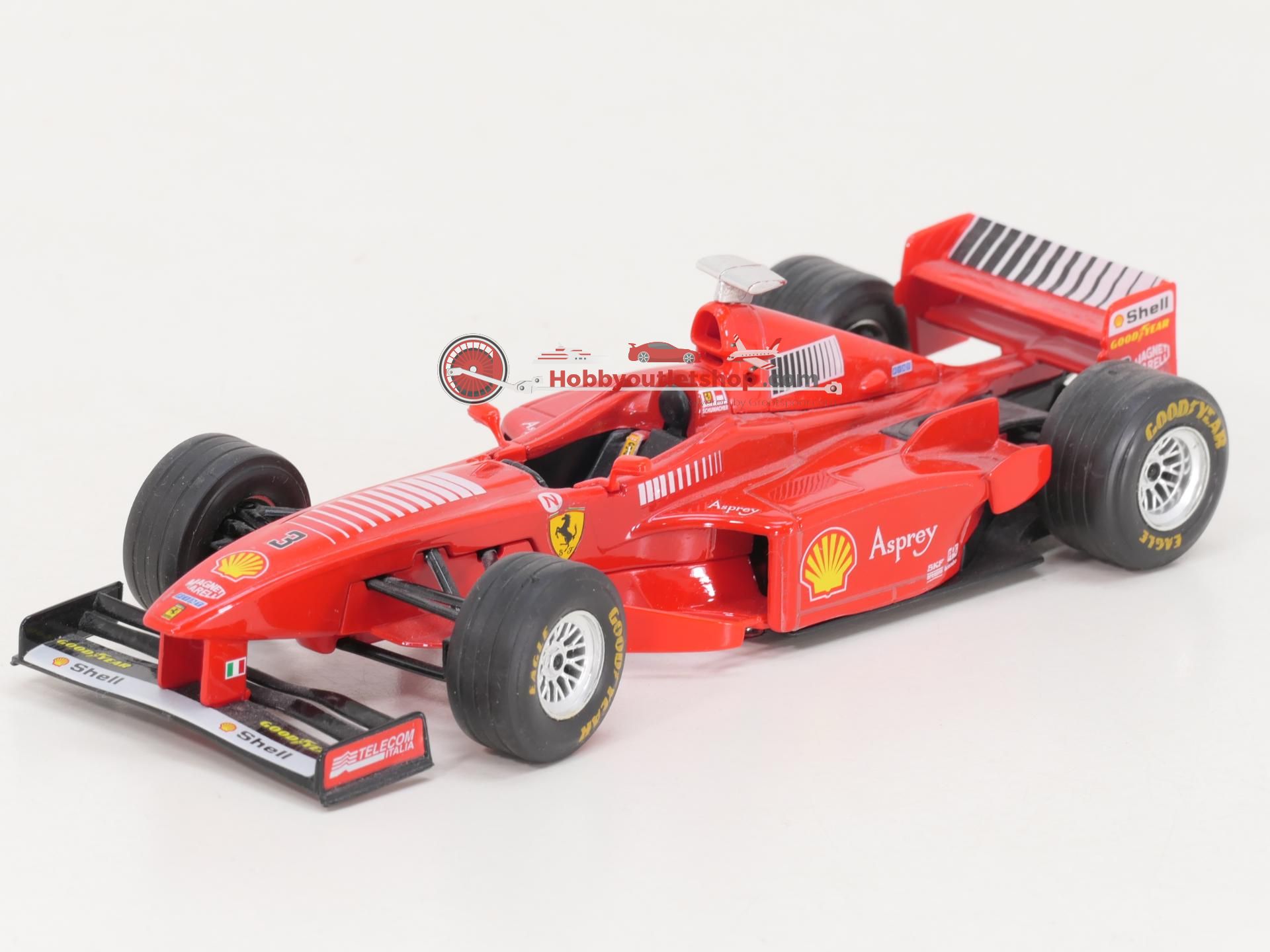 Lot - FERRARI / BURAGO / MATTEL Ensemble de huit petites voitures Ferrari