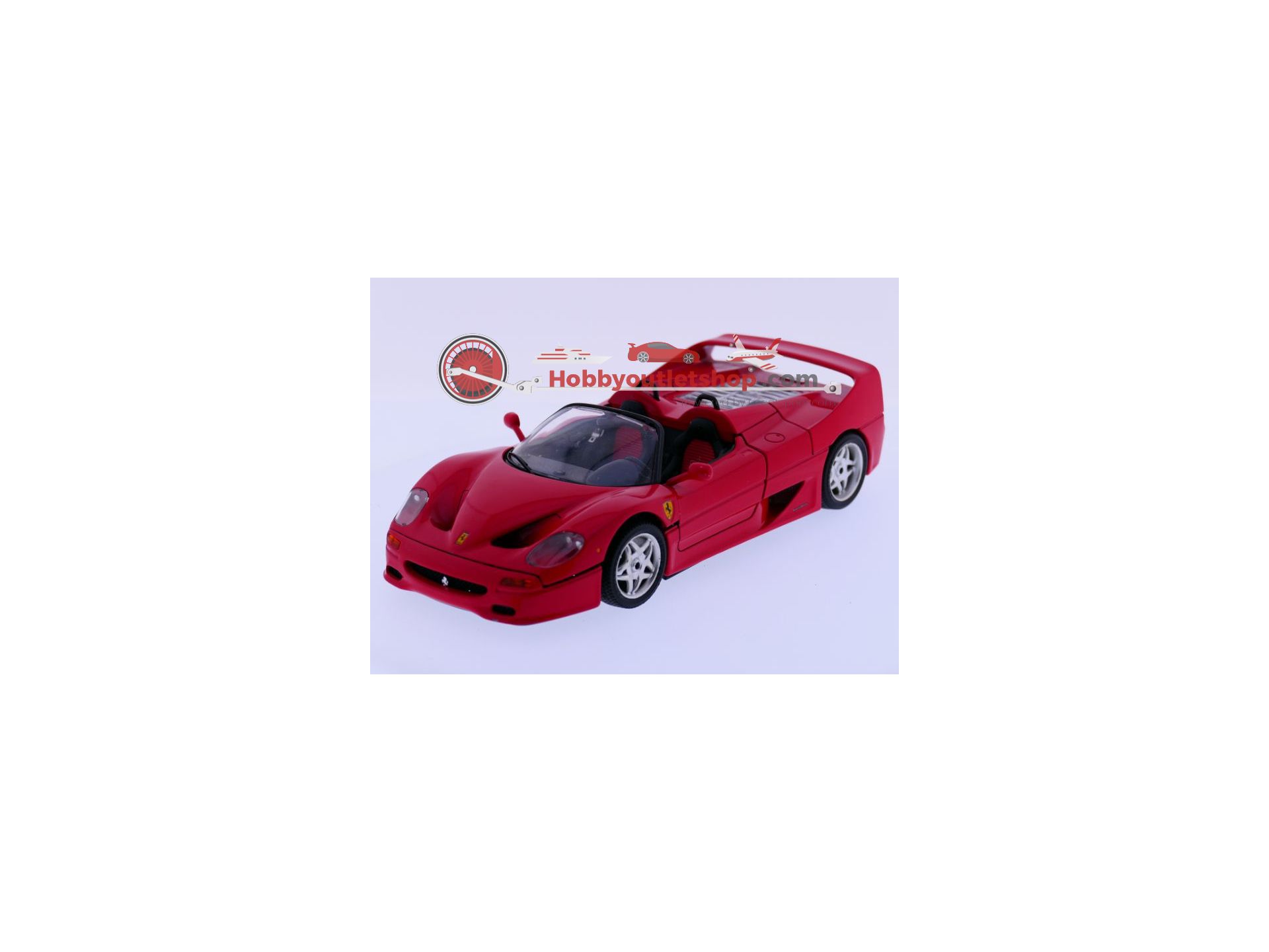 Burago 3362 - FERRARI F60 Hard-top 1995, Rouge 1:18