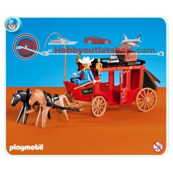 Playmobil Western postkoets en overval 7428 5512 9083 OVP #9986 - sku: 20261016103703 - New - New condition - Photo 3