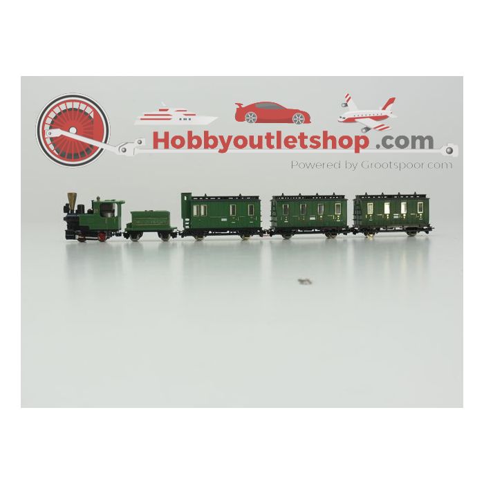 Schaal H0e Egger Bah treinset 1009 stoomlocomotief met tender 2x 2007 BC Rijtuig  en 2009 rijtuig met remhuis #236 - sku: 20210206123323 - Gebraucht - Guter Zustand - Bild 3