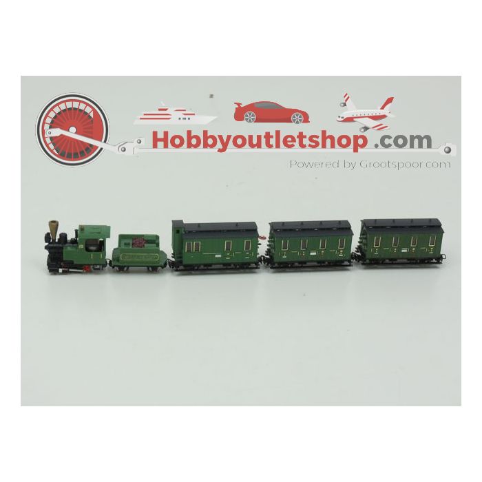 Schaal H0e Egger Bah treinset 1009 stoomlocomotief met tender 2x 2007 BC Rijtuig  en 2009 rijtuig met remhuis #236 - sku: 20210206123323 - Gebraucht - Guter Zustand - Bild 4
