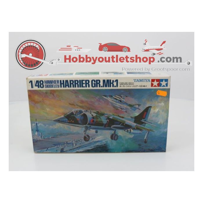 Schaal 1:48 TAMIYA Set of 5 F-16 Fighter, Kawanishi N1K1 Kyofu Type 11, Harrier GR. Mk.1, Supermarine Spitfire Art. nrs. 61035 / 61036 / MA122-800 / MA112-650 #139 - sku: 20210818105925 - Gebruikt - Goede staat - Afbeelding 6