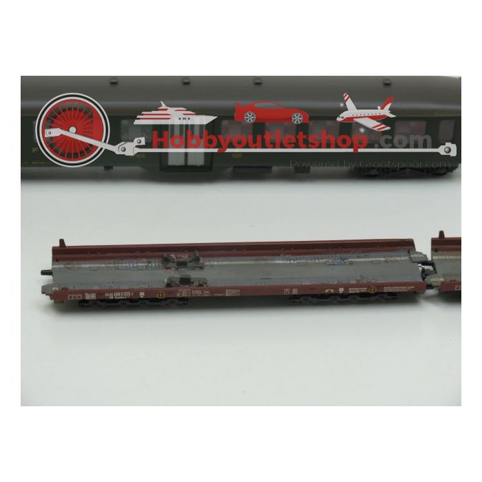 Schaal H0 Liliput 200 & 87850 DB-Flachwagen-Saaks-Rollende-Landstrasse & Leichtstahl Schnellzugwagen 2.Kl. SBB #669 - sku: 20210730104401 - Used - Very good condition - Photo 4
