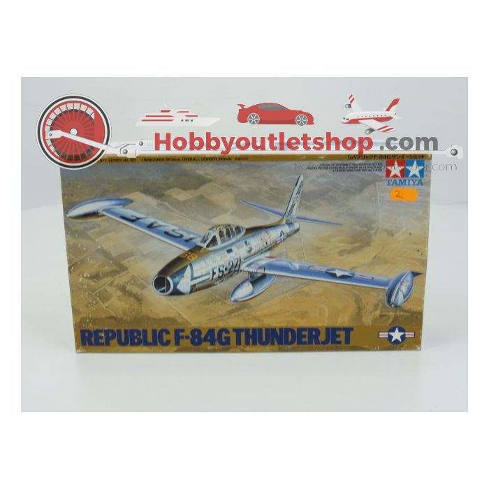 Schaal 1:48 TAMIYA Set of 4 Gloster Meteor F.1, Douglas F-4D-1 Skyray, Heinkel HE219A-7, F-84G Thunderjet Art. nrs. 61051 / 61055 / 61057 / 61060 #142 - sku: 20210818011044 - Gebruikt - Zeer goede staat - Afbeelding 6