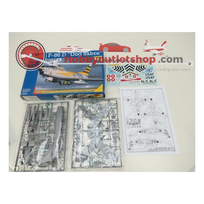 Schaal 1:48 REVELL Set of 3 ME 262A-1A Nightfighter, F-86D ''Dog Sabre'', Focke Wulf FW 190 G-8 A-8/R8 Art. Nrs. 04509 / 04533 / 04536 #145 - sku: 20210818042125 - Gebruikt - Zo goed als nieuw - Afbeelding 3
