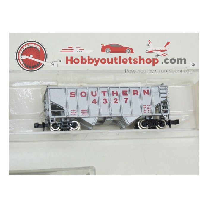 Schaal N Bachmann 61252 & Model Power 3421 / 3445, EMD GP50 #8759 Sante Fe, RDG Boxcar & 4327 Southern Hoppercar #682 - sku: 20210730033053 - Gebruikt - Zeer goede staat - Afbeelding 3