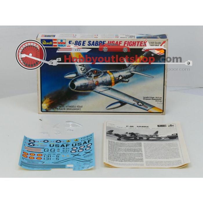 Schaal 1:48 Entex 9009 Monogram 5402 Revell H-2292 04553 F-86 Sabres #195 - sku: 20211103024135 - Gebraucht - Guter Zustand - Bild 7