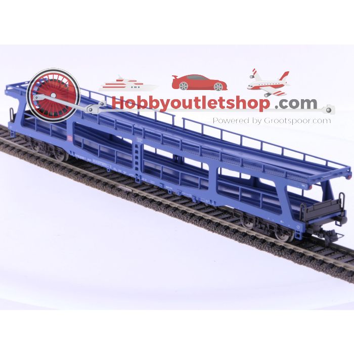 Schaal H0 Fleischmann 5290 autotransportwagen type DDm 915 van de DB #6608 - sku: 20241114101532 - Gebruikt - Zeer goede staat - Afbeelding 3