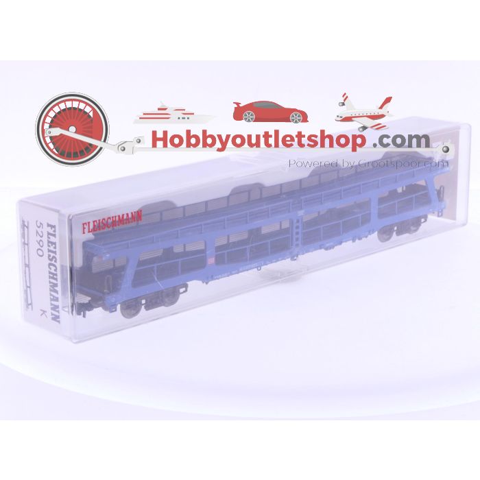 Schaal H0 Fleischmann 5290 autotransportwagen type DDm 915 van de DB #6608 - sku: 20241114101532 - Gebruikt - Zeer goede staat - Afbeelding 8