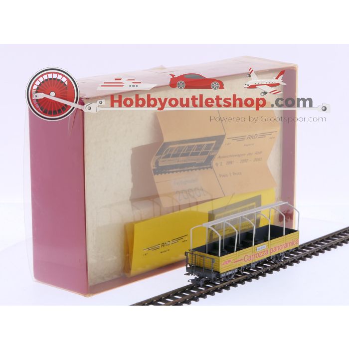 Schaal H0m Bemo 20001 observatiewagen B 2093 van de RhB #P249 - sku: 20241115114117 - Used - Like new - Photo 12