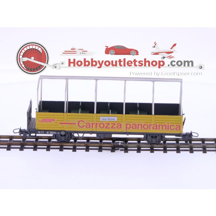 Schaal H0m Bemo 20001 observatiewagen B 2093 van de RhB #P249 - sku: 20241115114117 - Used - Like new - Photo 2
