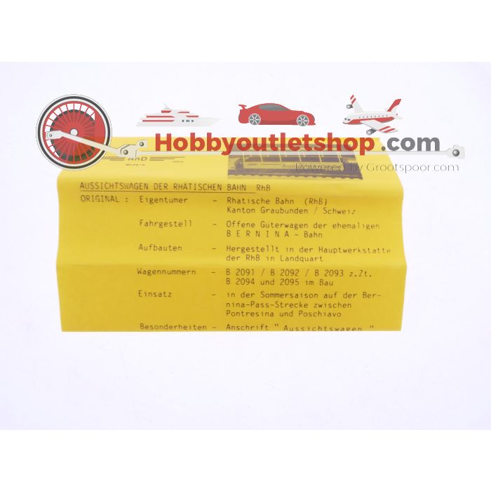 Schaal H0m Bemo 20001 observatiewagen B 2093 van de RhB #P249 - sku: 20241115114117 - Used - Like new - Photo 11
