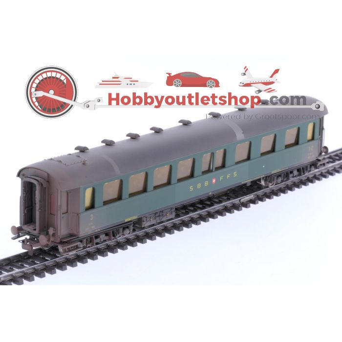 Schaal H0 Metropolitan 7021 personenrijtuig ABC4 1807 1-2e kl. en 3e kl. van de SBB #6753 - sku: 20250129014447 - Used - Like new - Photo 3