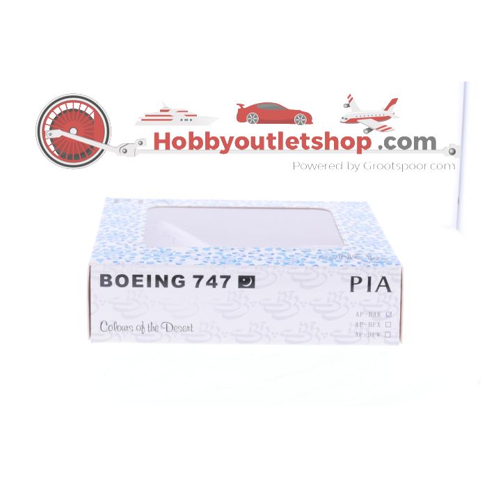 Schaal 1:500 NetModels NETPIA1 PIA Boeing 747-200 "Thar" - "Colours of the Dessert" Reg. AP-BAK #7212 - sku: 20250204092441 - Gebraucht - Neuer Zustand - Bild 2